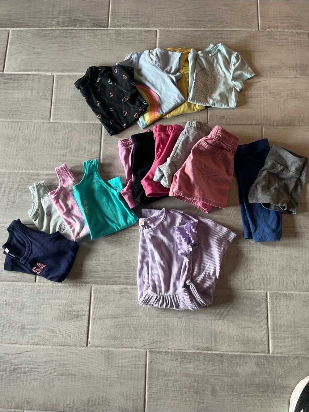 Assorted Kids Tops and Shorts - Multi-Color Pack